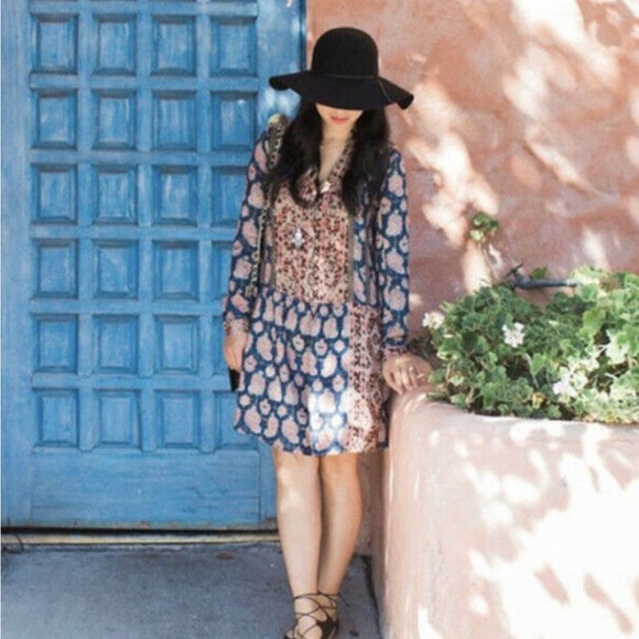 Anthropologie Tiny Paquerette Boho Peasant Tunic Shirt Dress - Picture 1 of 2